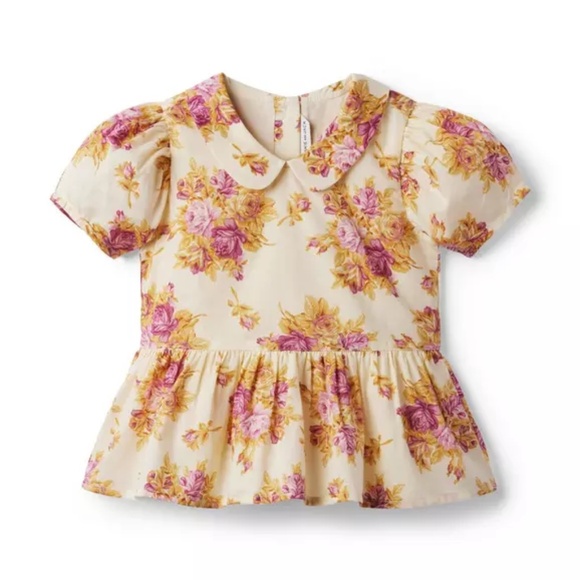 Floral Peplum Top - Picture 1 of 4